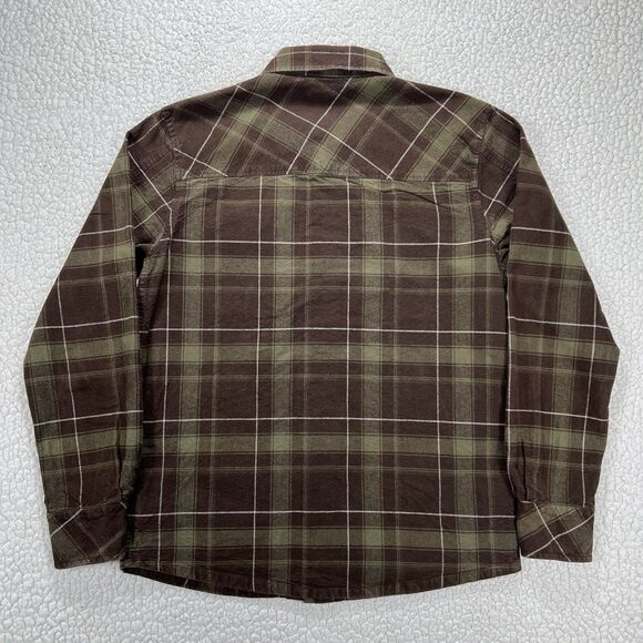 DC Plaid Flannel Shacket Men’s M Brown Green Heavyweight Skate Streetwear Y2K - Picture 4 of 9